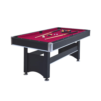 6FT Premium Wooden Multifunctional Pool Table With Table Tennis Top (SAK62741)