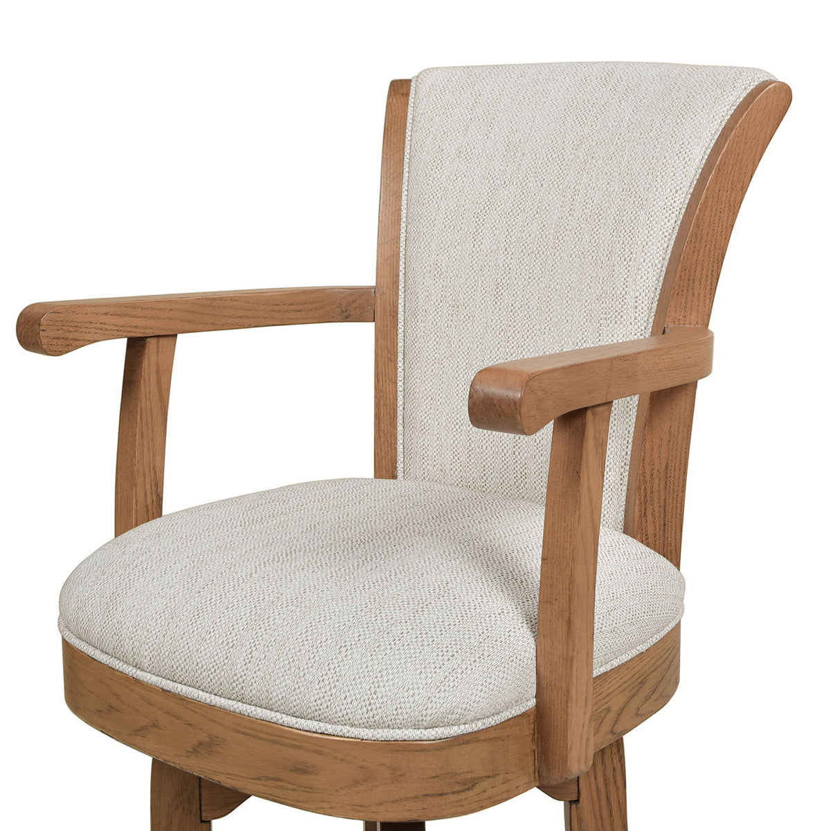 Swivel Counter Height Bar Stool with High Backrest and Solid Hardwood - Multiple Colors
