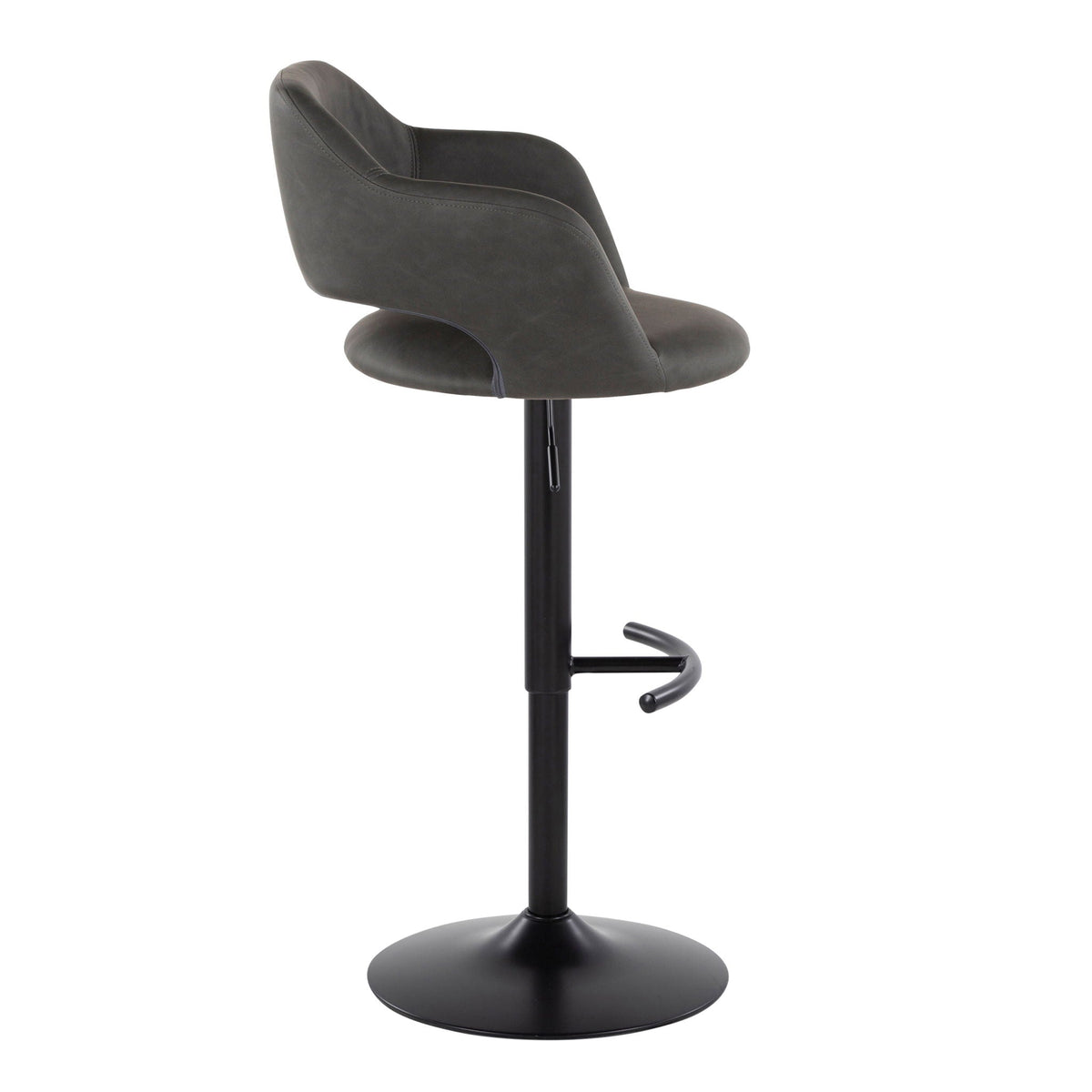 Margarite - Contemporary Adjustable Barstool With Swivel (Set of 2)