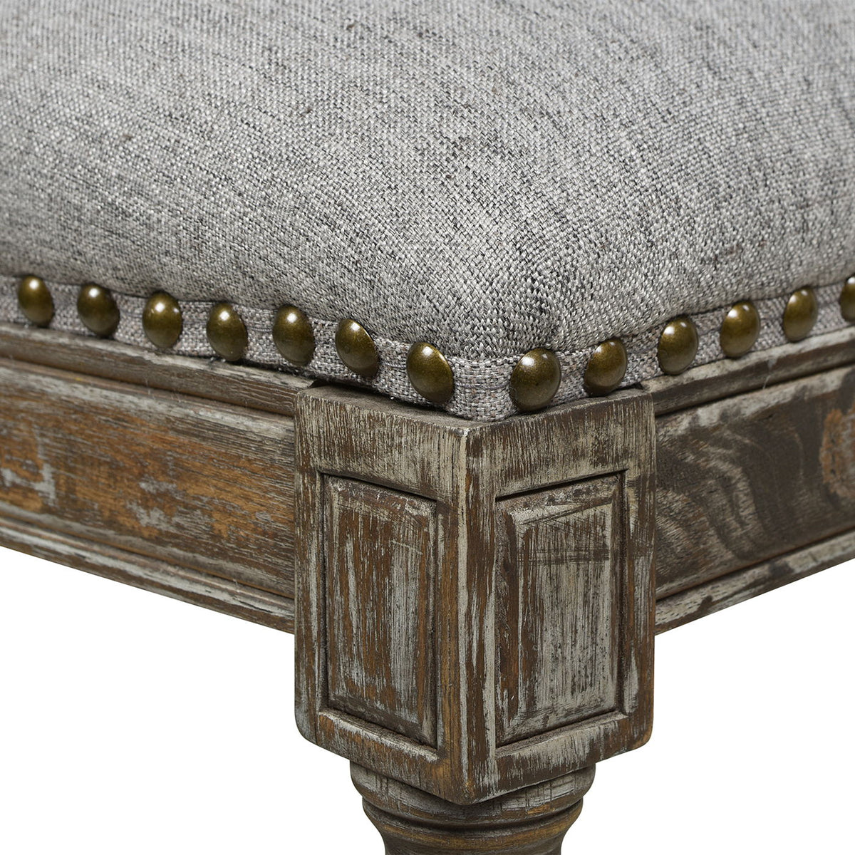 Rattan Wicker High Back Counter Bar Stool with Oak Frame - Gray or Dark Brown