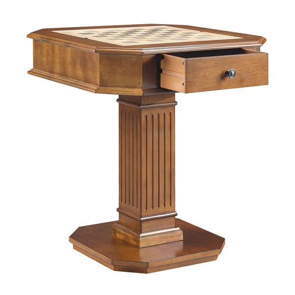 2-in-1 Game Table with Storage Drawers - Walnut