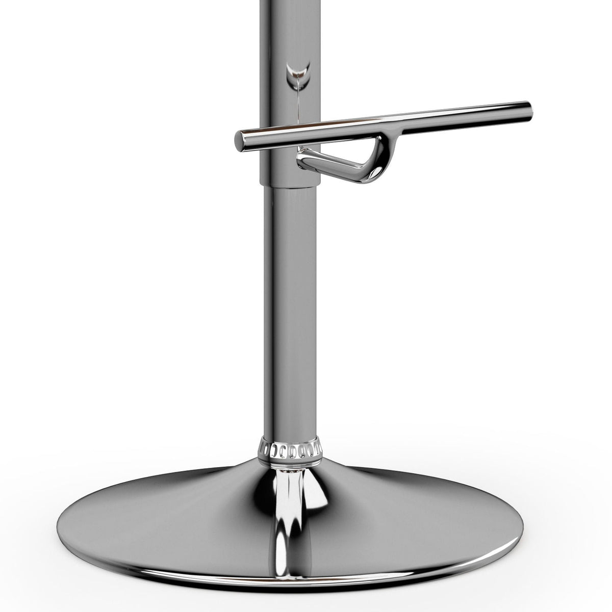 Mid Century Modern Adjustable Swivel Bar Stool with Bentwood Frame - Black, Light Blue, Dark Gray, White