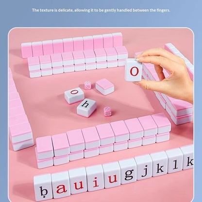 Alphabet Word Spelling Mahjong Puzzle Toy