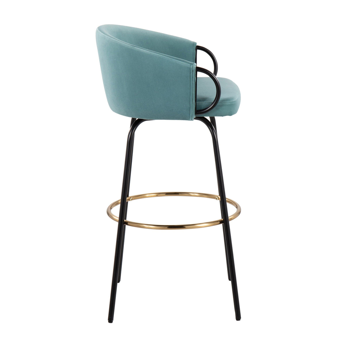 Claire Contemporary Barstools with Footrest, Set of 2 - Multiple Colors