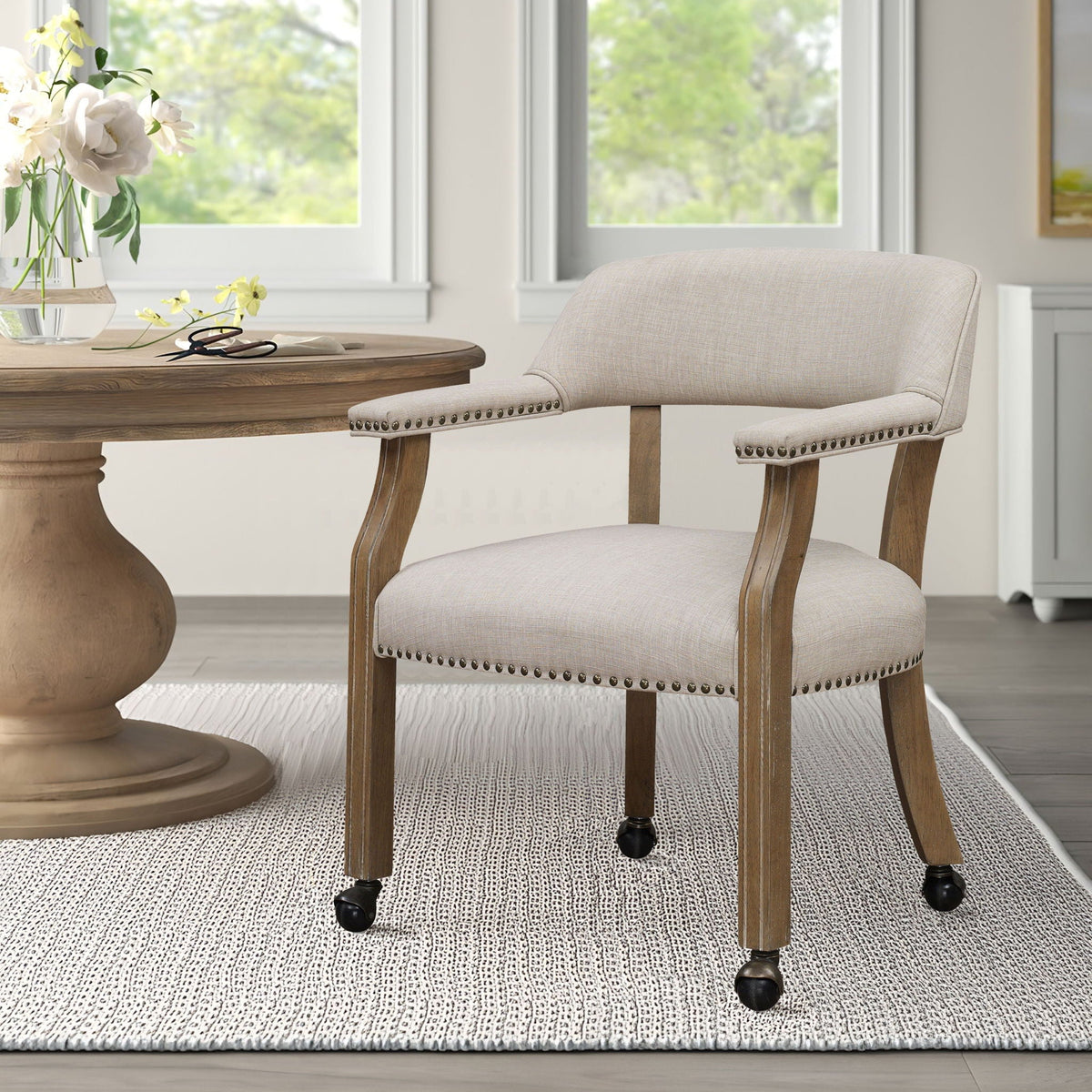 Dining or Game Room Chair with Casters