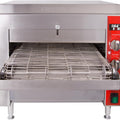 14" Commercial Conveyor Pizza Oven, 3600W 240V Countertop Electric Pizza Baker with 14-Inch Stainless Steel Belt, 6-20P Plug, High Efficiency Fast Baking for Restaurant, Snack Bar, Silver