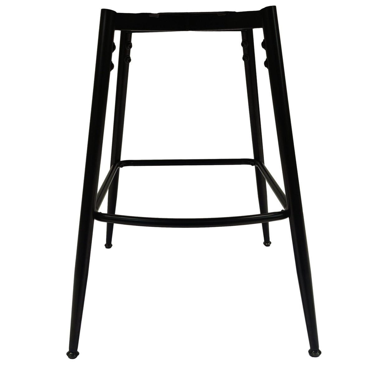 Bar Stool 360 Swivel with Back Footrest - Upholstered, Set of 2