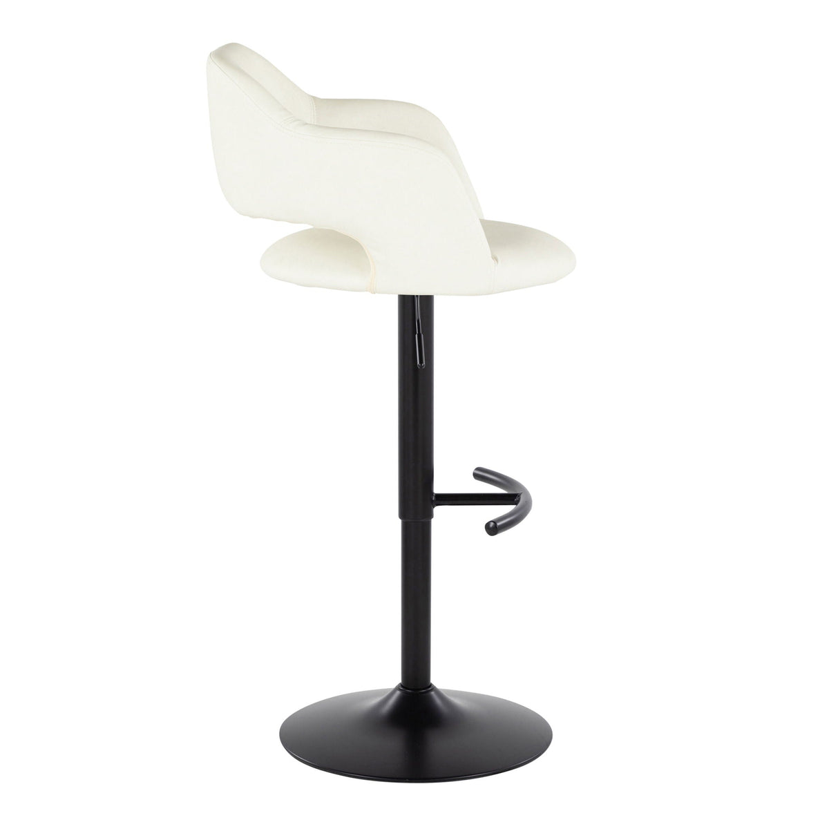 Margarite - Contemporary Adjustable Barstool With Swivel (Set of 2)