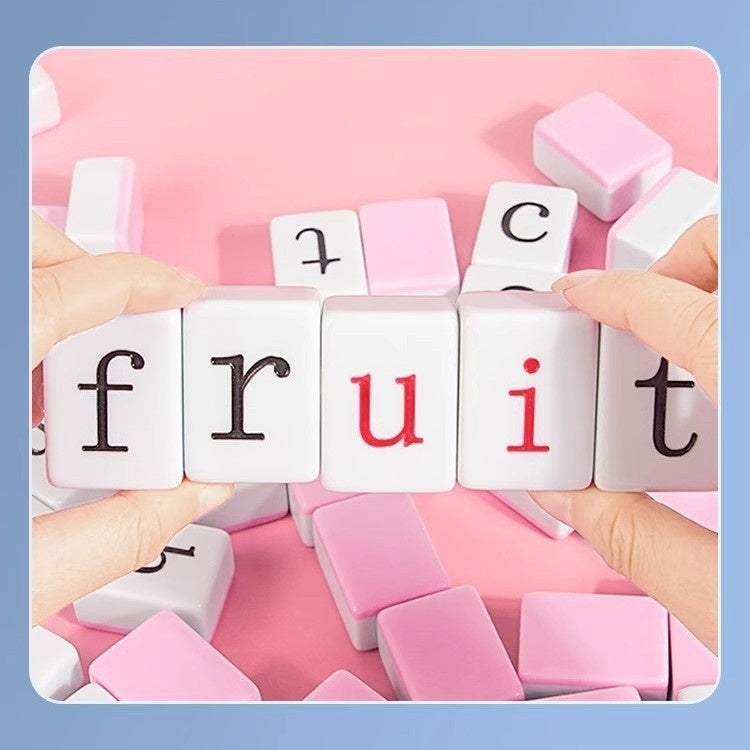 Alphabet Word Spelling Mahjong Puzzle Toy