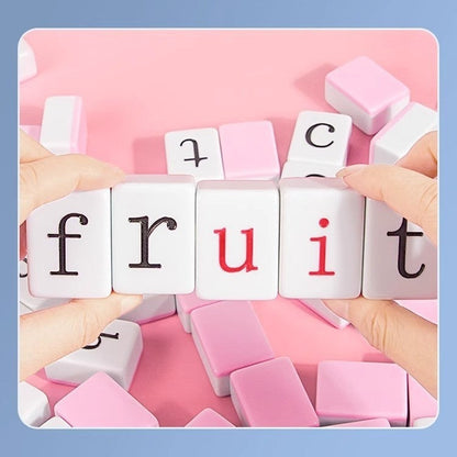 Alphabet Word Spelling Mahjong Puzzle Toy