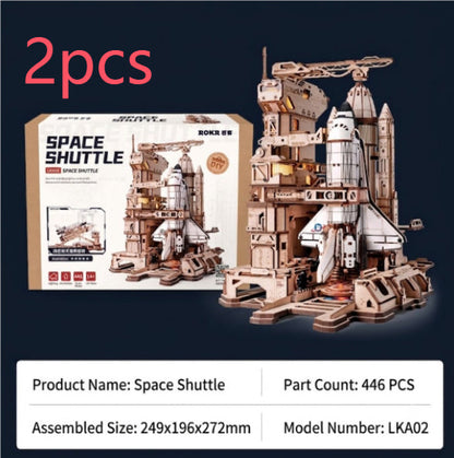 London Bus Wooden 3D Puzzle Model Kit