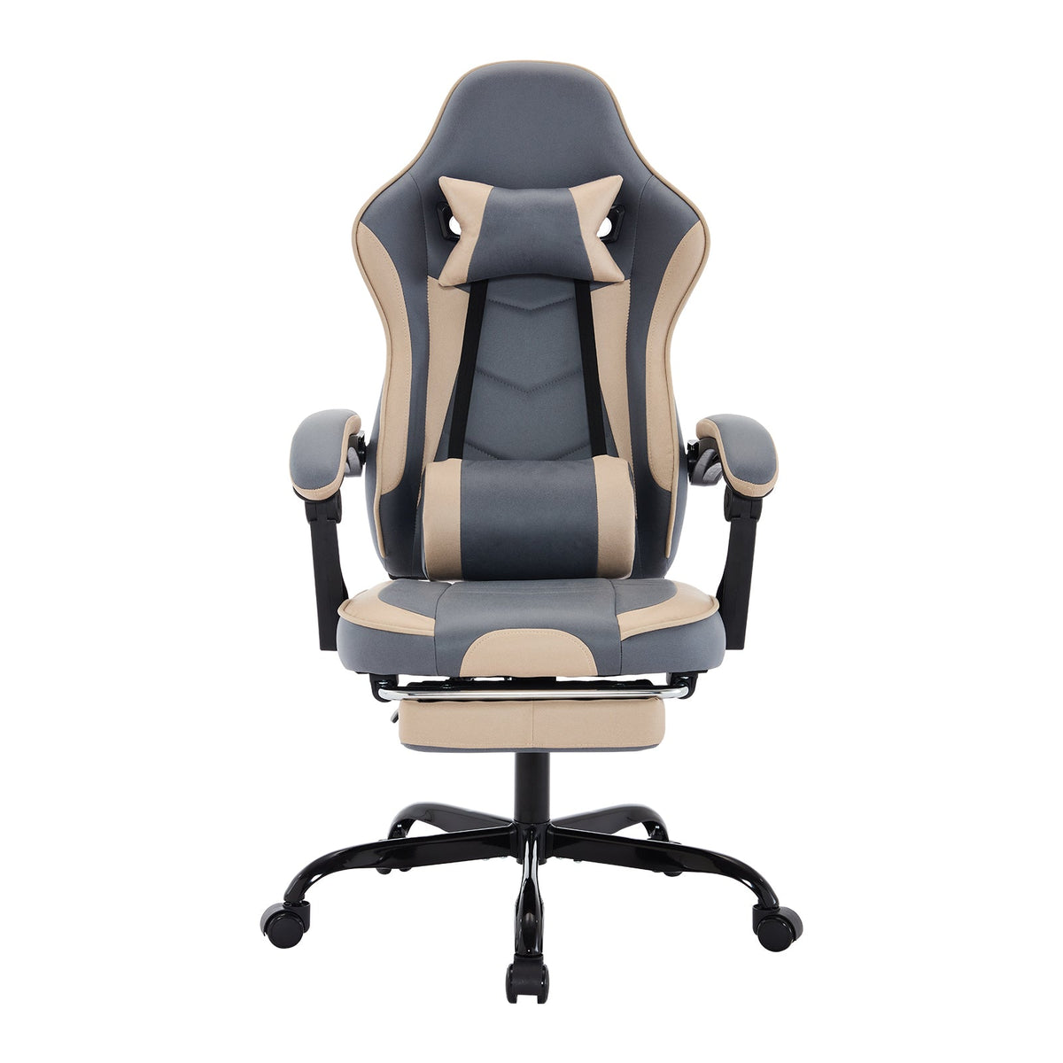 Ergonomic Gaming Chair with Massage Lumbar Support & Footrest