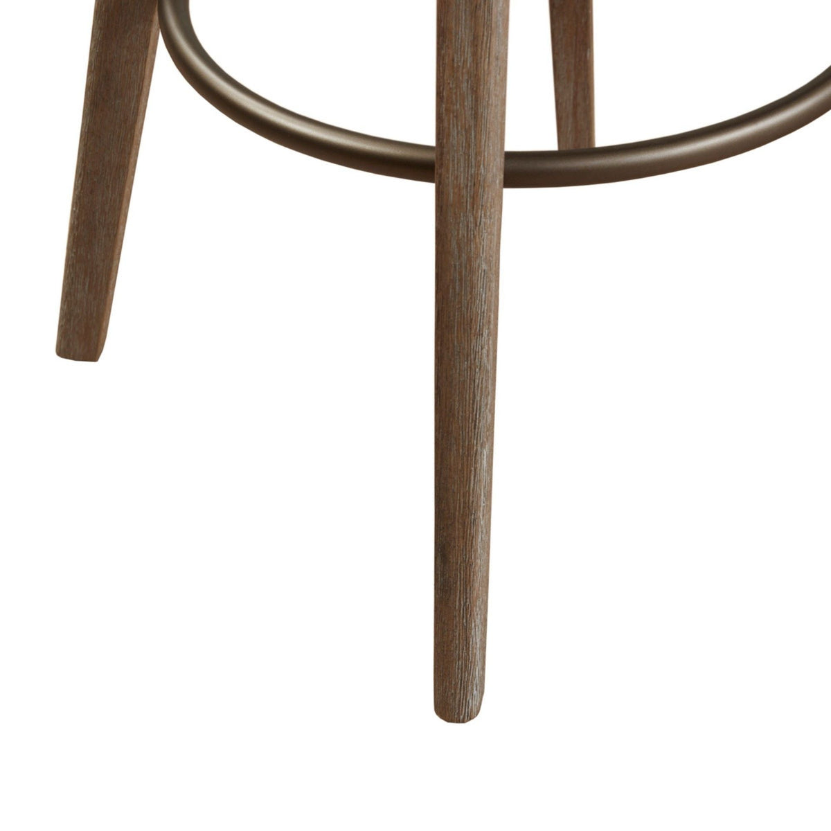 Modern 360-Degree Swivel Bar Stool in Sand | Solid Wood Frame