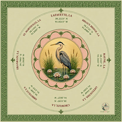 Acadiana Mahjong Mat | Louisiana Collection | Pre-Order