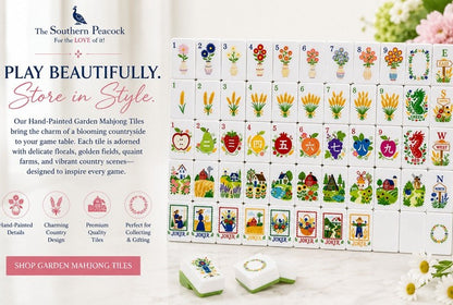 Country Garden Mahjong Tile Set