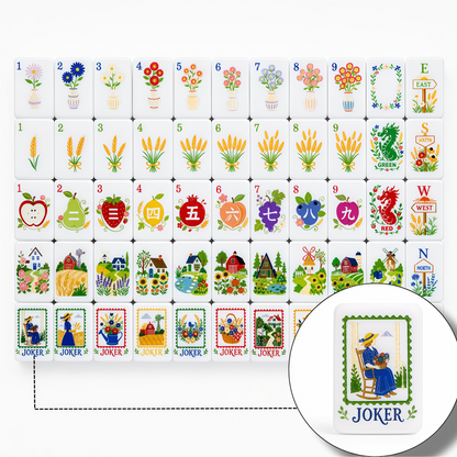 Country Garden Mahjong Tile Set
