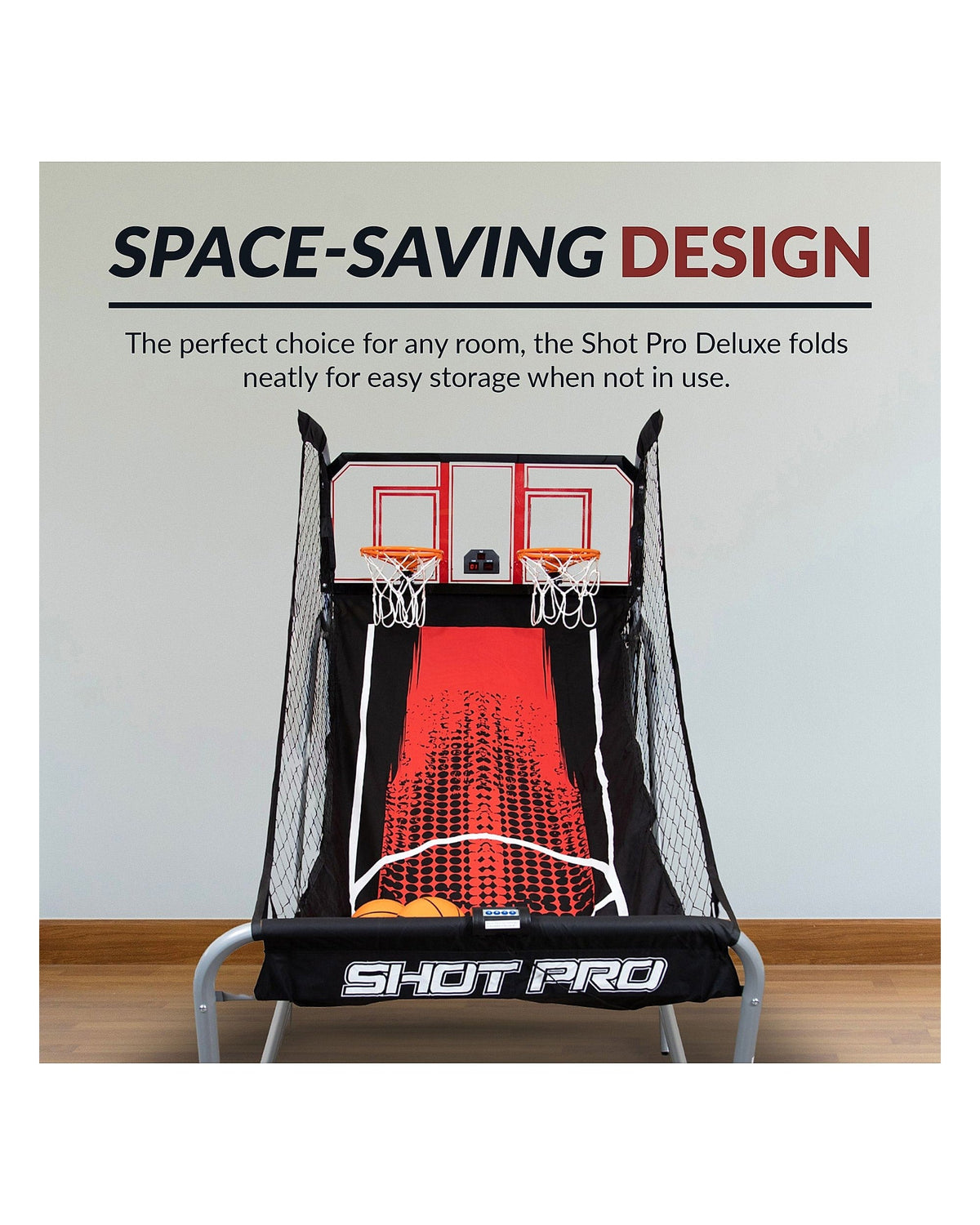 Hathaway Shot Pro Deluxe 81-in Electronic Dual Basketball Game