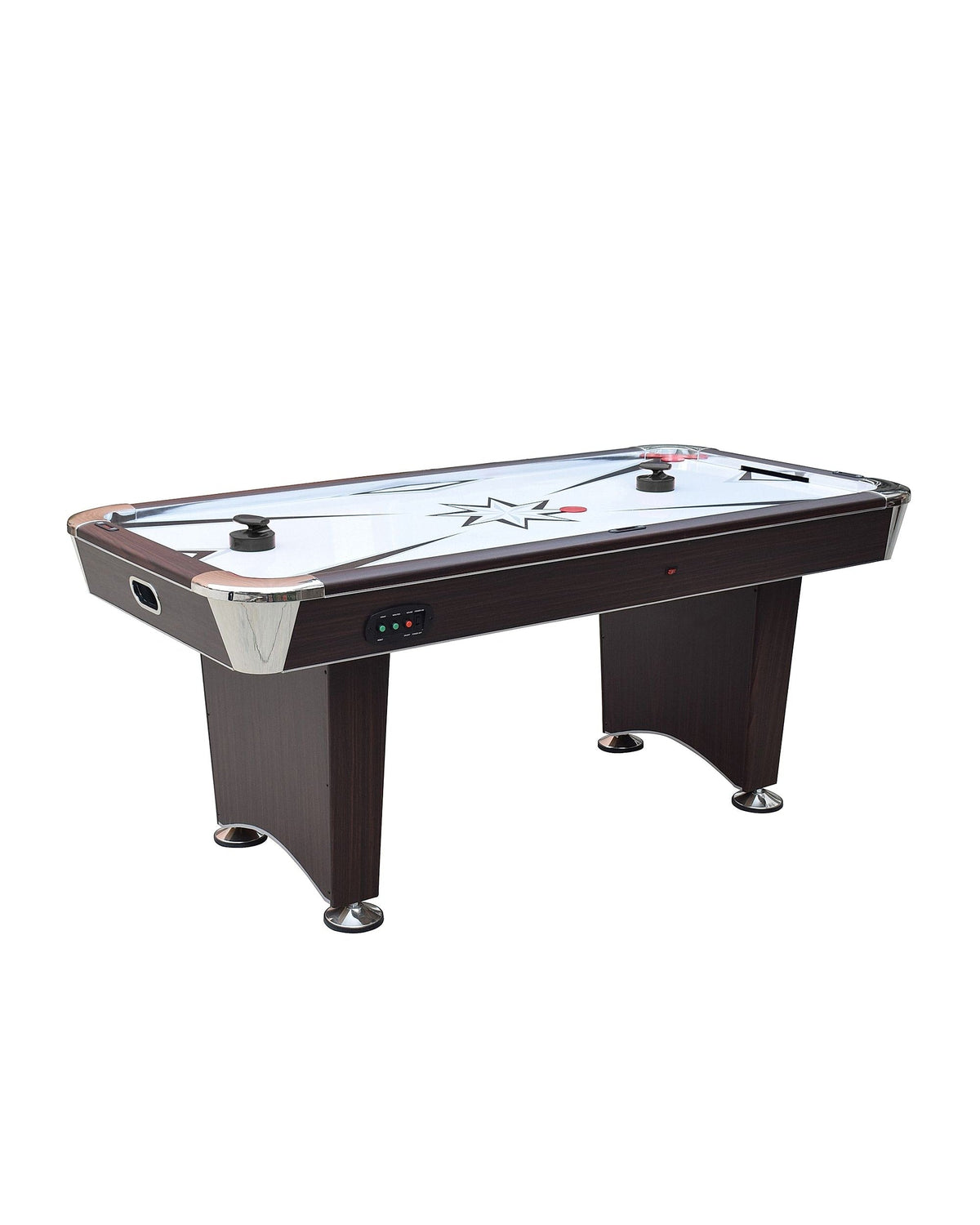 Hathaway Midtown II 6-ft Air Hockey Table - LED Scoring, Cherry