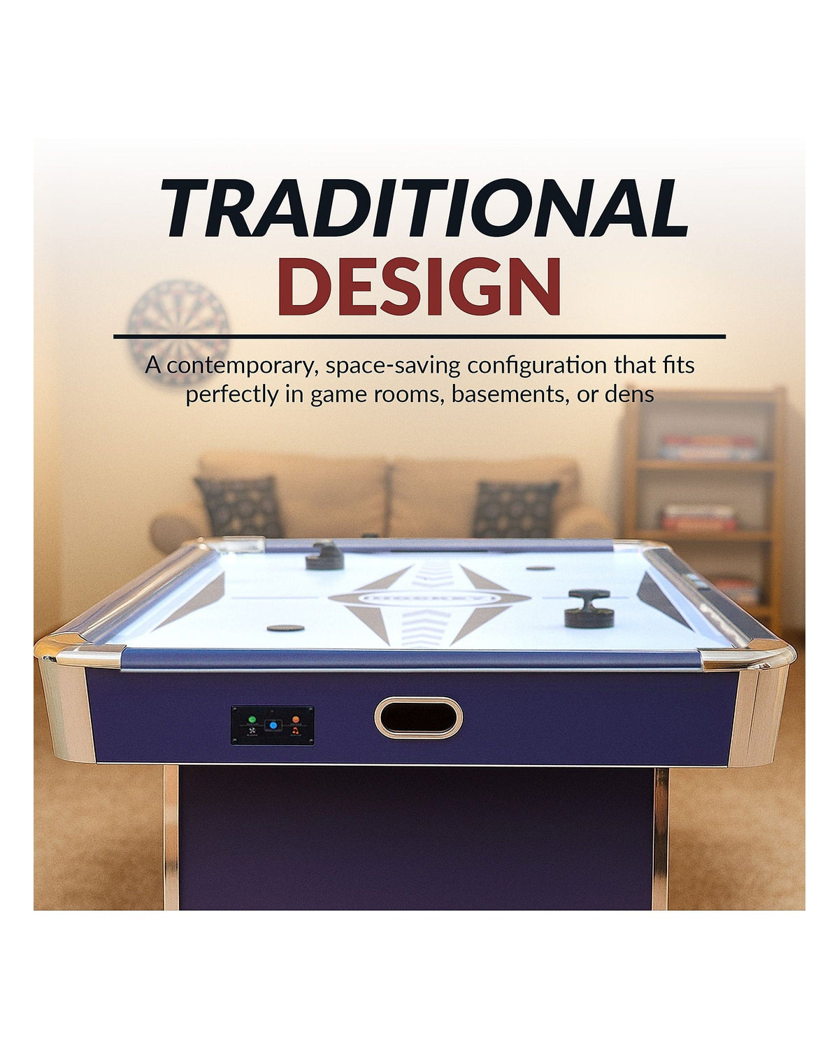 Hathaway Phantom II 90" Air Hockey Table w/ LED Scoring