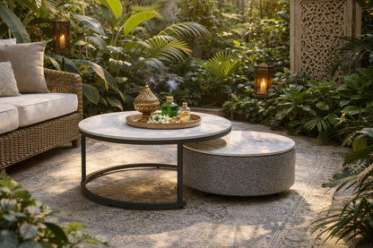 Serene Outdoor Modern Outdoor Coffee Table - Grey