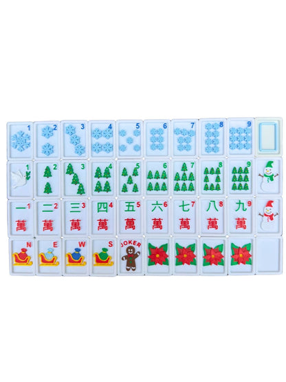 Travel Mahjong Tiles - Christmas