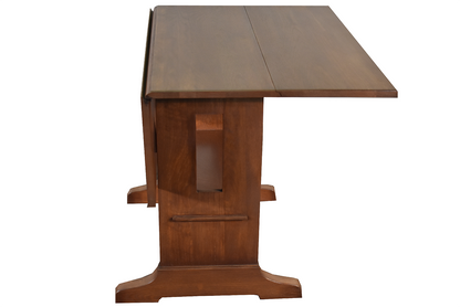 Mission Solid Oak Drop Leaf Dining Table - Walnut (W1)