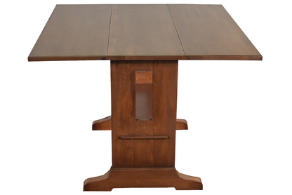 Mission Solid Oak Drop Leaf Dining Table - Walnut (W1)