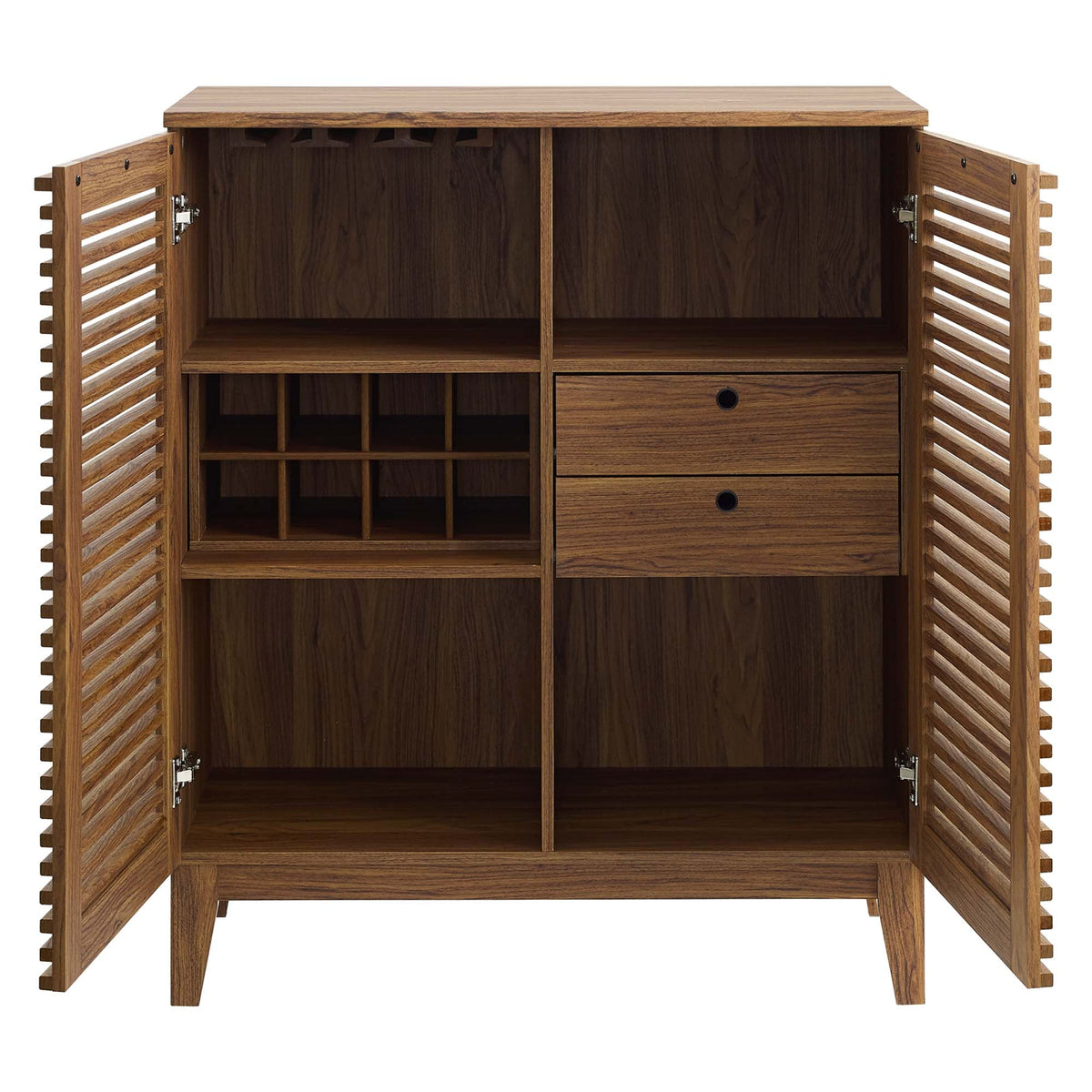 Render Bar Cabinet by Modway - Walnut