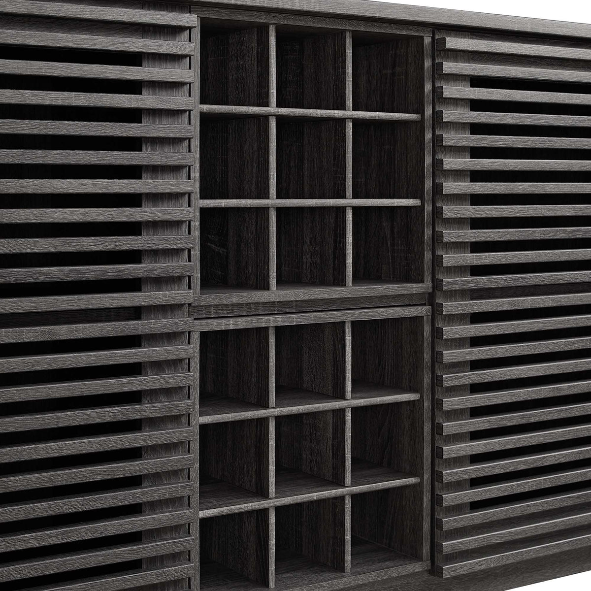 Render Bar Cabinet by Modway - Charcoal / Oak / Walnut