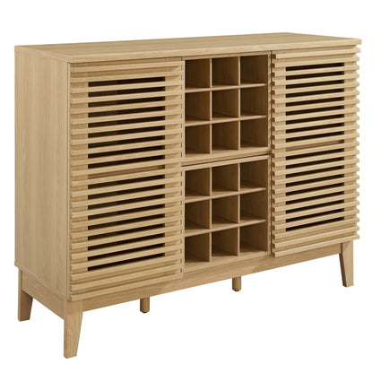 Render Bar Cabinet by Modway - Charcoal / Oak / Walnut