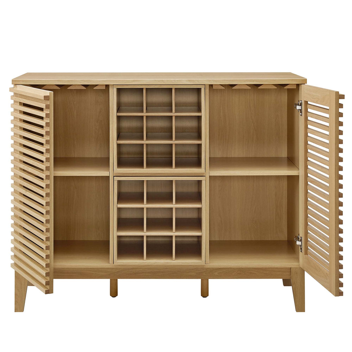 Render Bar Cabinet by Modway - Charcoal / Oak / Walnut