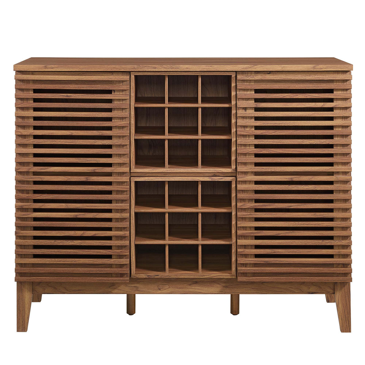 Render Bar Cabinet by Modway - Charcoal / Oak / Walnut