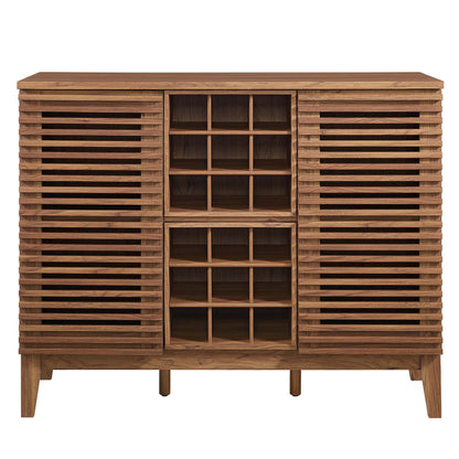 Render Bar Cabinet by Modway - Charcoal / Oak / Walnut