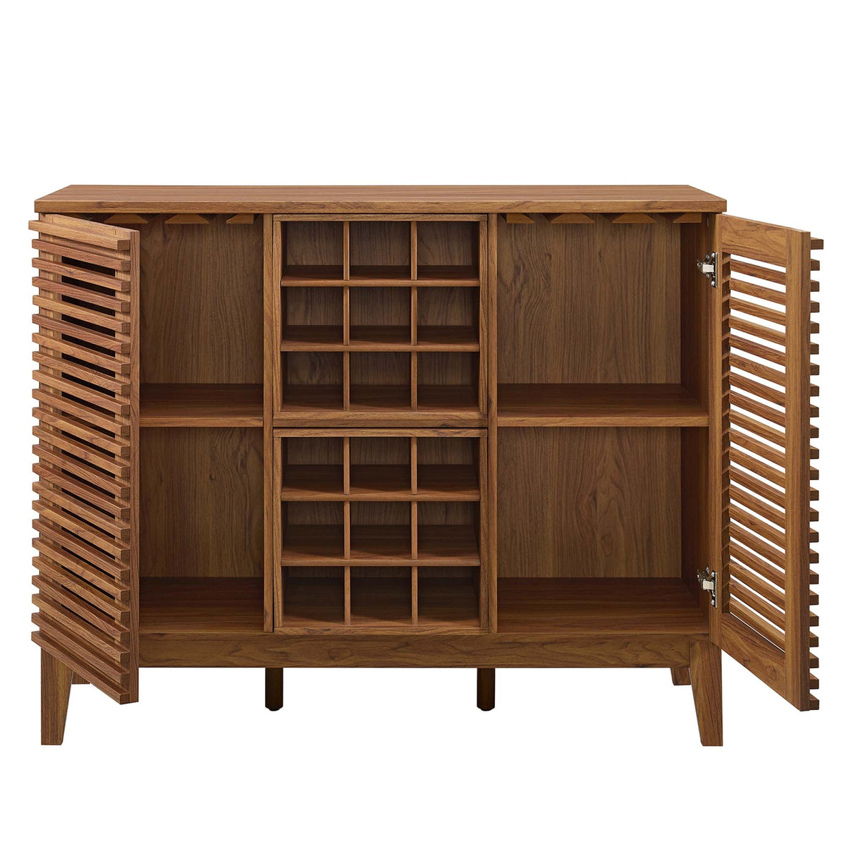 Render Bar Cabinet by Modway - Charcoal / Oak / Walnut