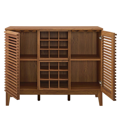 Render Bar Cabinet by Modway - Charcoal / Oak / Walnut