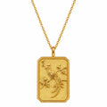 14kt Gold-Plated Mahjong 1 Bam Bird Charm Necklace