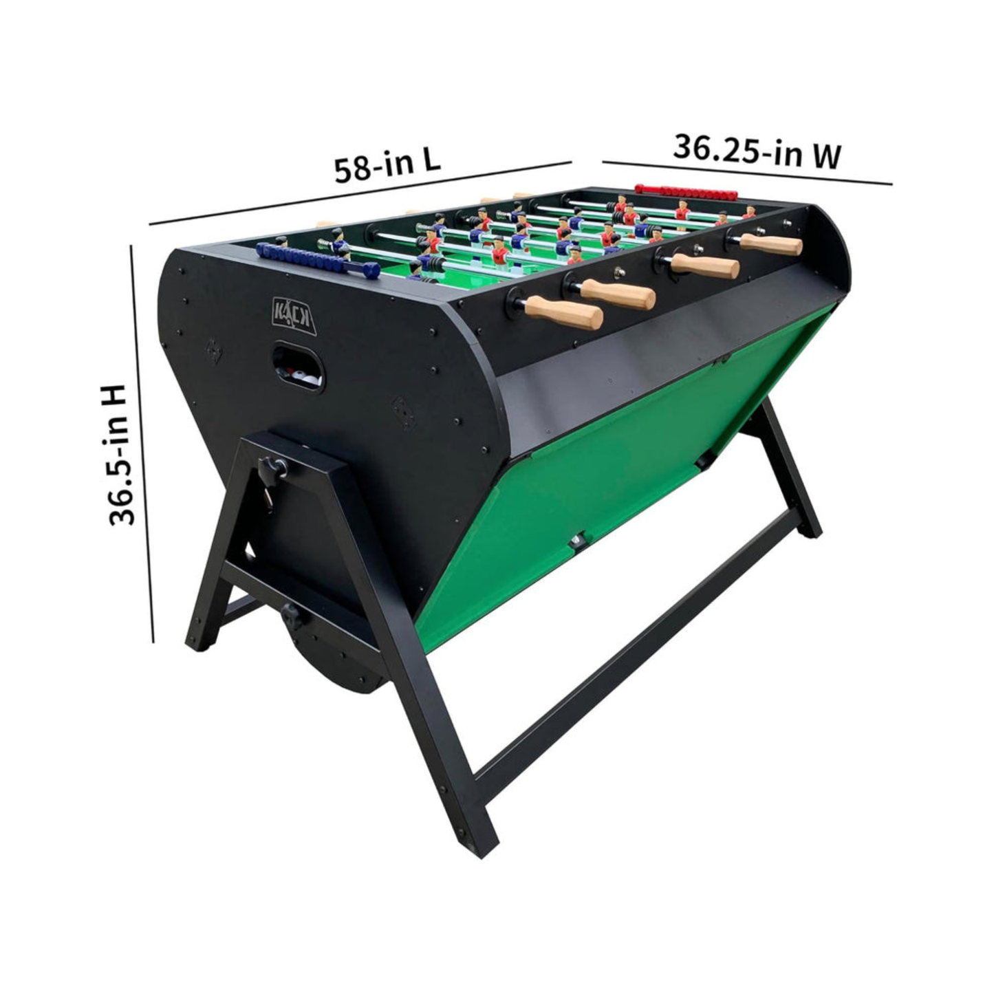 KICK Triplex 55″ 3-In-1 Swivel Multi Game Table