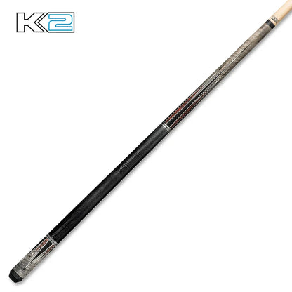 K2 Matte Grey Curly, Snake/Black 8pt. Black Embossed Lizard Wrap