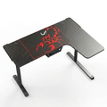 L Shaped Gaming Desk, 60 Inch L60 Home Office Corner PC Computer Gamer Table Large Writing Workstation Gifts W Mouse Pad Cable Management, Space Saving, Easy to Assemble, Right Black