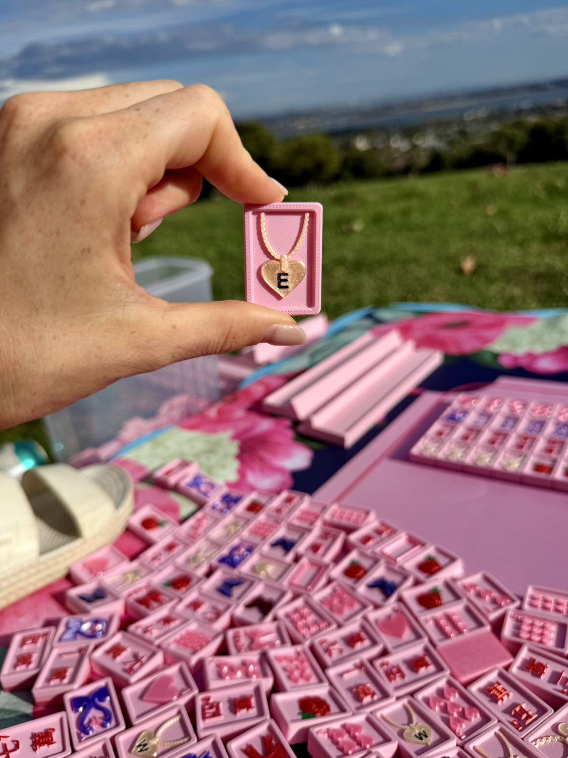Travel Mahjong Tiles - Flamingo