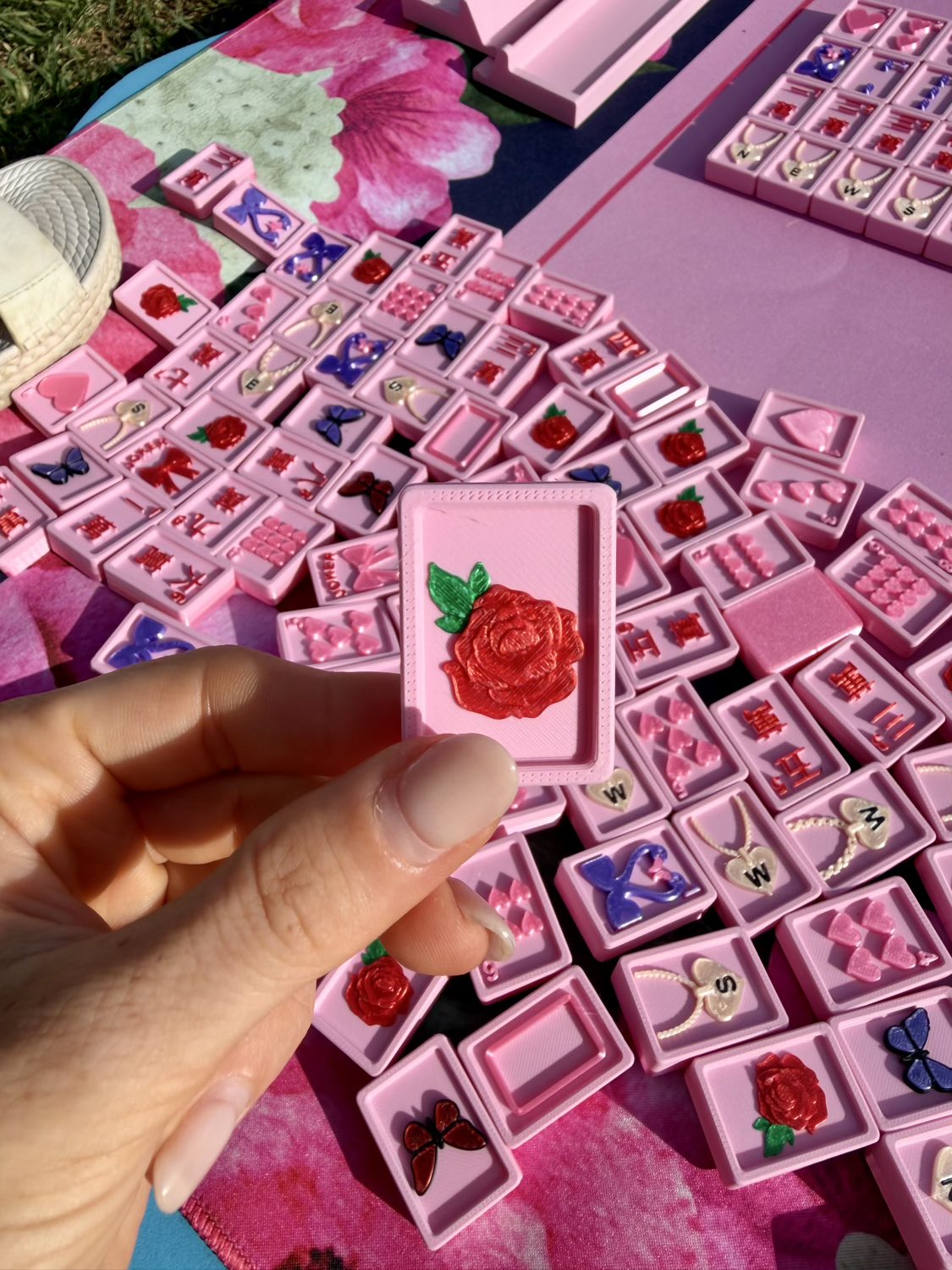 Travel Mahjong Tiles - Flamingo