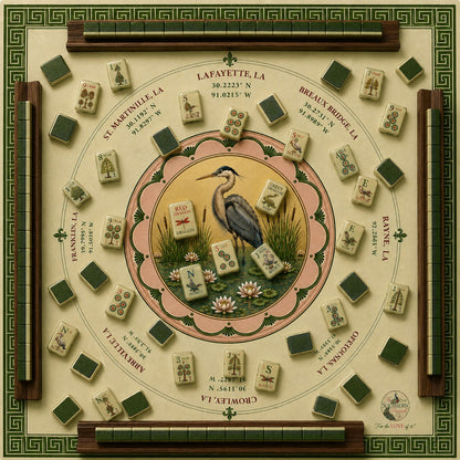 Acadiana Mahjong Mat | Louisiana Collection | Pre-Order