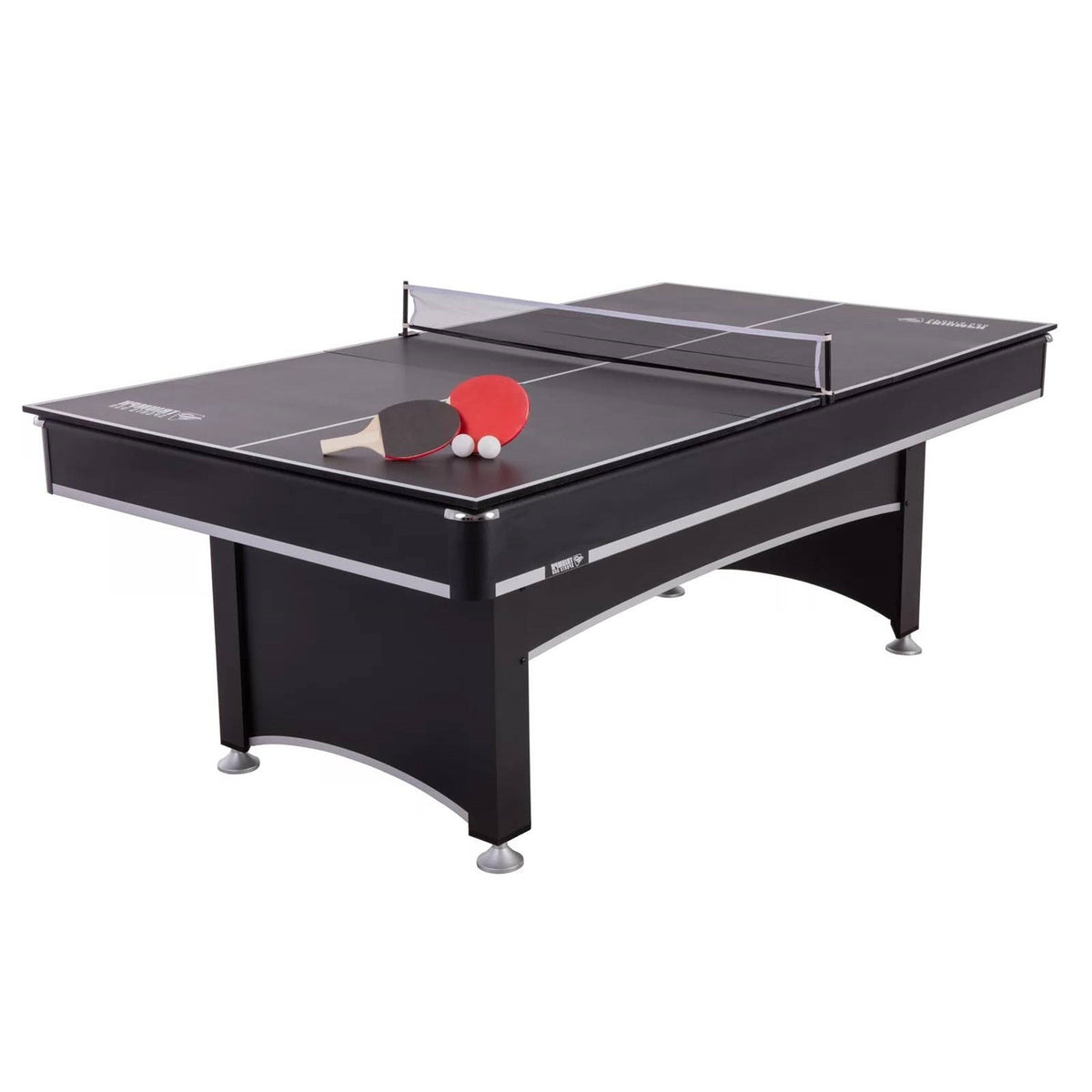 7-Foot 2-in-1 Conversion Pool and Table Tennis Set with Premium Accessories