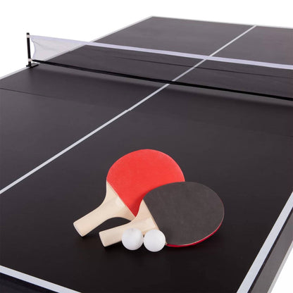 7-Foot 2-in-1 Conversion Pool and Table Tennis Set with Premium Accessories