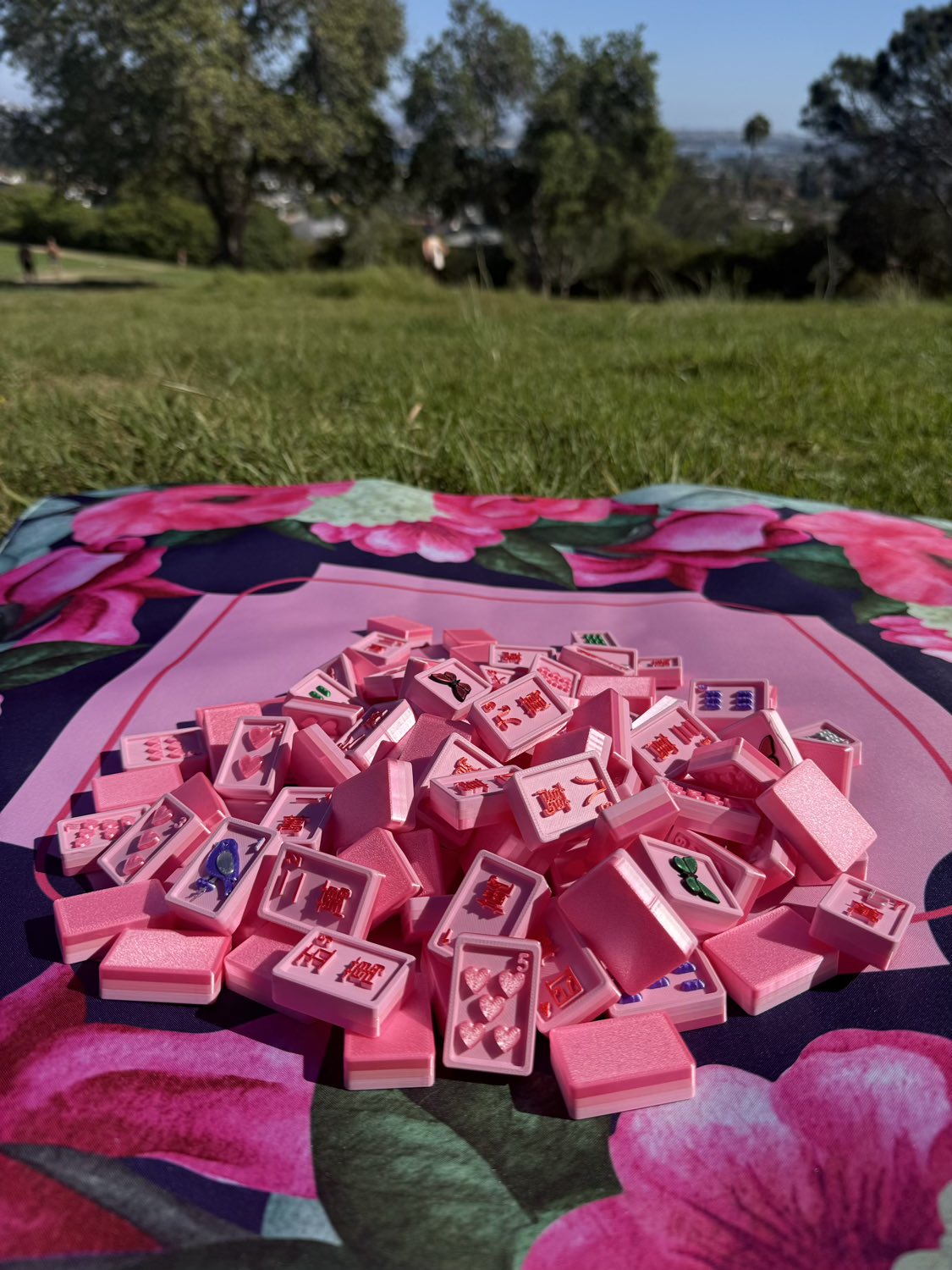 Travel Mahjong Tiles - Flamingo