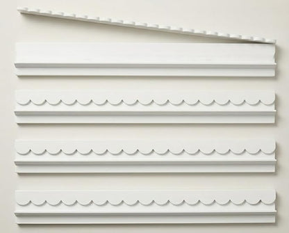 20" Beechwood Mahjong Racks with Magnetic Scalloped Pushers | Set of 4