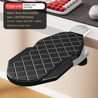 Update Computer Arm Rest For Desk Adjustable Ergonomic Wrist Rest Support Keyboard Armrest Extender Rotating Mouse Pad Holder