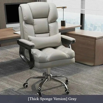 Modern Ergonomic Office Chair - PU Leather Computer Desk Chair with Swivel, Comfortable Executive Chair for Home/Office/Gaming