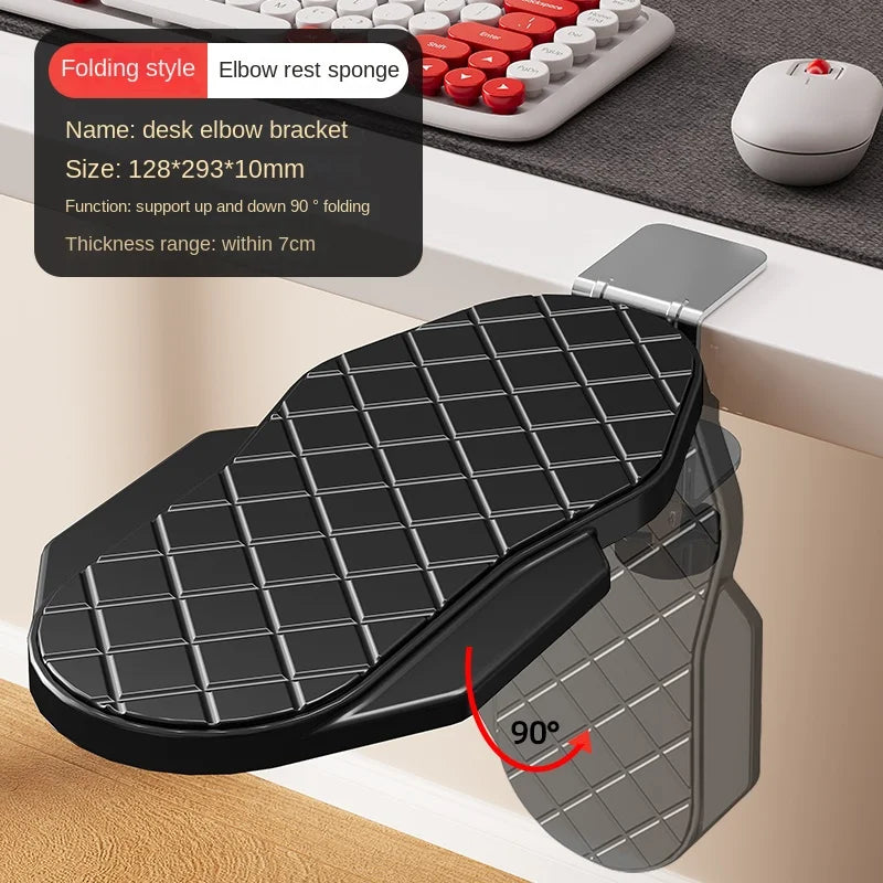 Update Computer Arm Rest For Desk Adjustable Ergonomic Wrist Rest Support Keyboard Armrest Extender Rotating Mouse Pad Holder