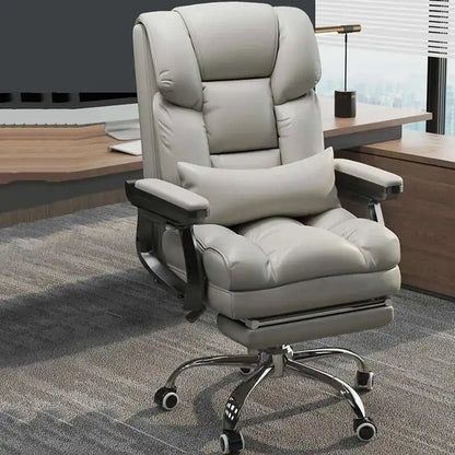 Modern Ergonomic Office Chair - PU Leather Computer Desk Chair with Swivel, Comfortable Executive Chair for Home/Office/Gaming